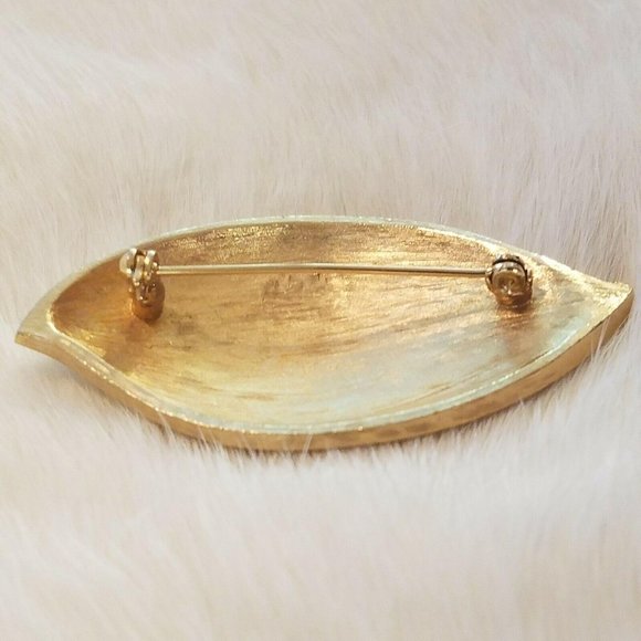 VIntage Full Stem Flower Brooch 4355 - Picture 7 of 8